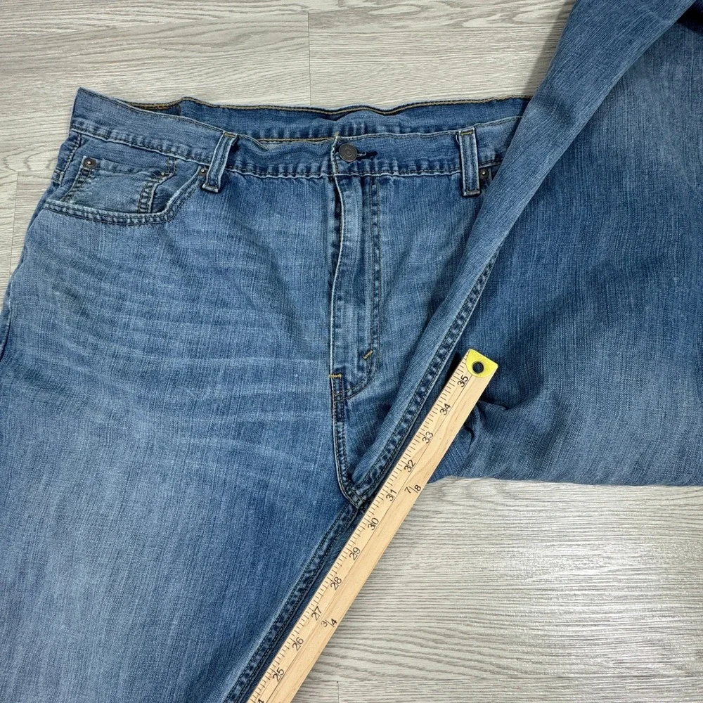 Levi's Mens Jeans 569 Loose Straight Leg Medium Wash Blue W42 L32 Denim